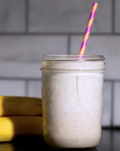 nutella milkshake with banana