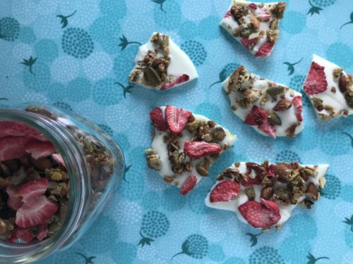 strawberry crunch bark