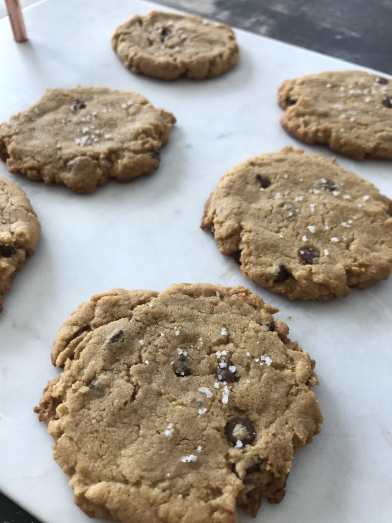 gluten-free flourless peanut butter chocolate chip cookies