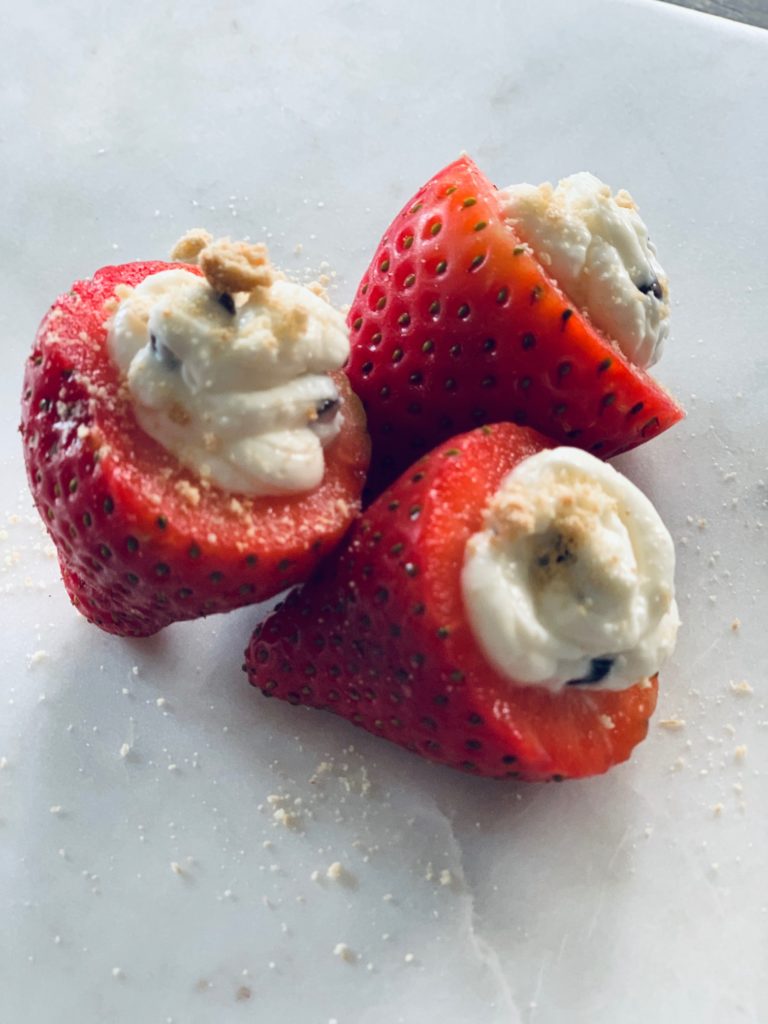cheesecake stuffed strawberries dana white nutrition